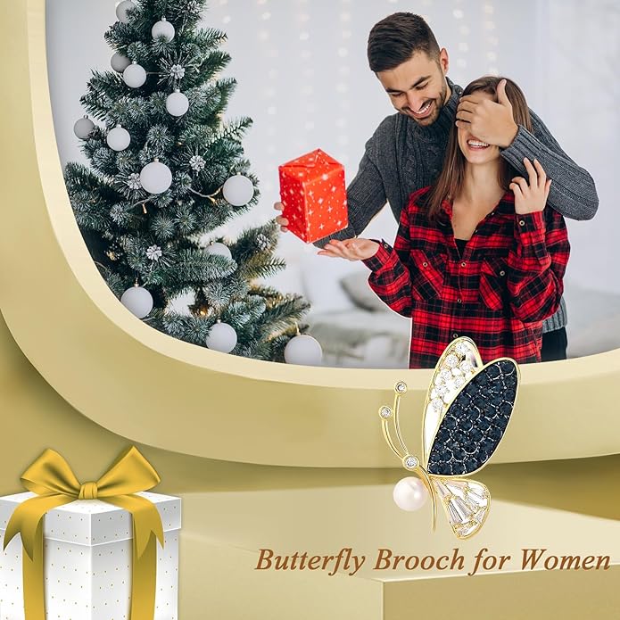 Animal Brooch for Women Girls Rhinestone Animal Brooch Lapel Pin Jewelry Gift for Mom Wife