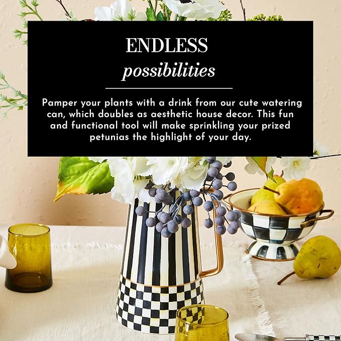 MACKENZIE-CHILDS Watering Can, Outdoor Galvanized Watering Can, Spectator-VerdiqueGarden