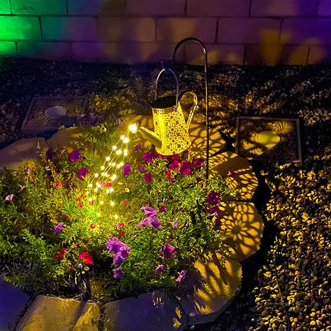 VOOKRY Solar Watering Can Lights, 2 Pack Large Hanging Solar Lights Outdoor Waterproof Garden Decor Outside for Patio Yard Porch Lawn Landscape Gardening Gifts for Mom Women Grandma Birthday-VerdiqueGarden