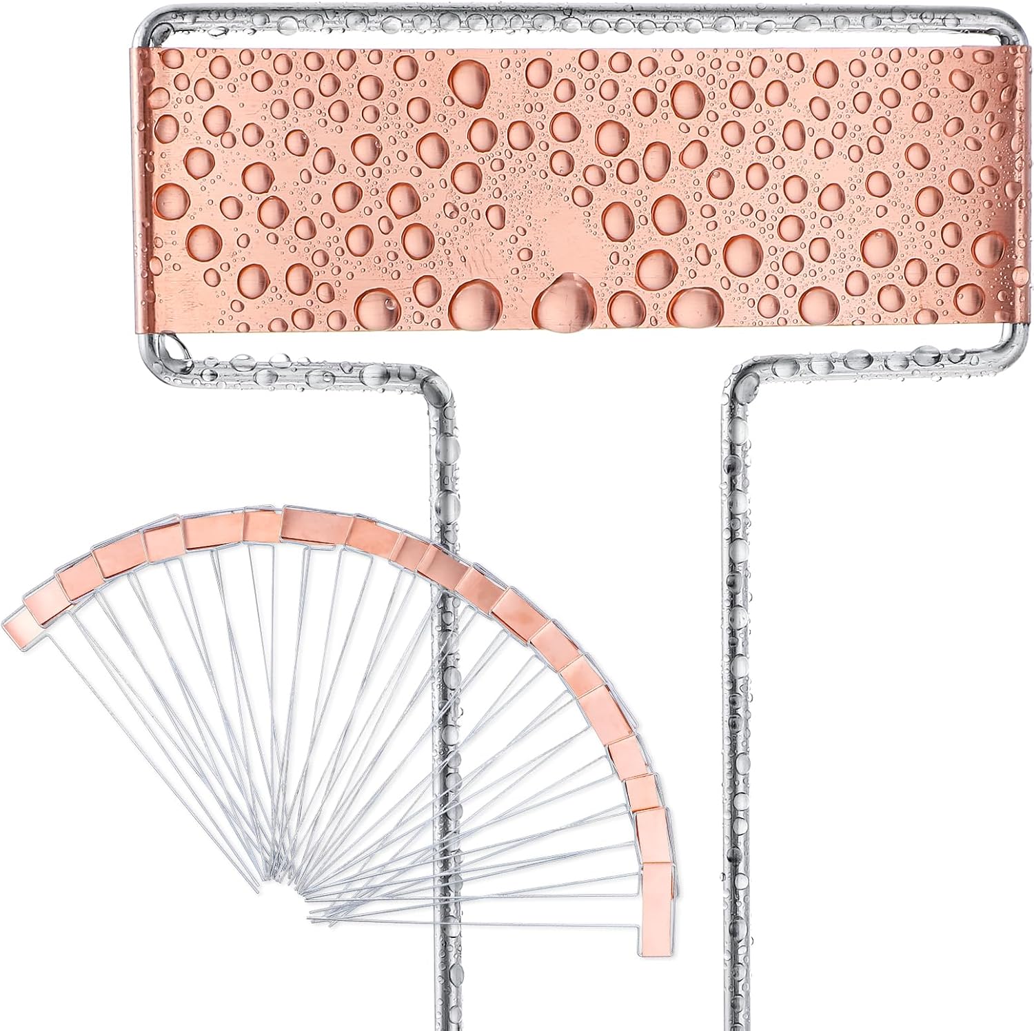 32 PCS Metal Plant Labels - Copper Garden Stakes, High Copper Plate Plant Name Tags, Metal Plant Labels for Flowers, Vegetables, Seedlings, Seed, Etc (Purple)-VerdiqueGarden