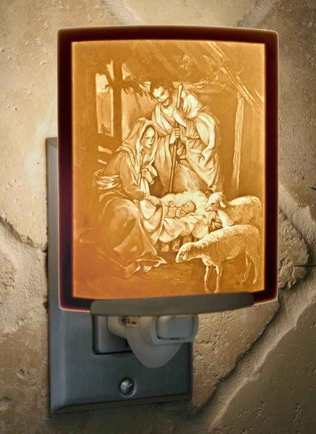 Nativity - Translucent Porcelain Lithophane Christmas Night Light-VerdiqueGarden