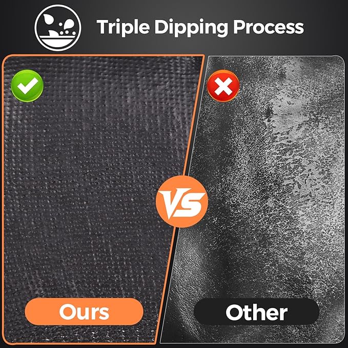 Donfri 3 Pairs A9 Cut Resistant Work Gloves for Men - Steel + HPPE Hybrid Safety Gloves for Men, ANSI Cut Level 9 Protection Flexible for Metal Glass Wood Construction Fishing-VerdiqueGarden