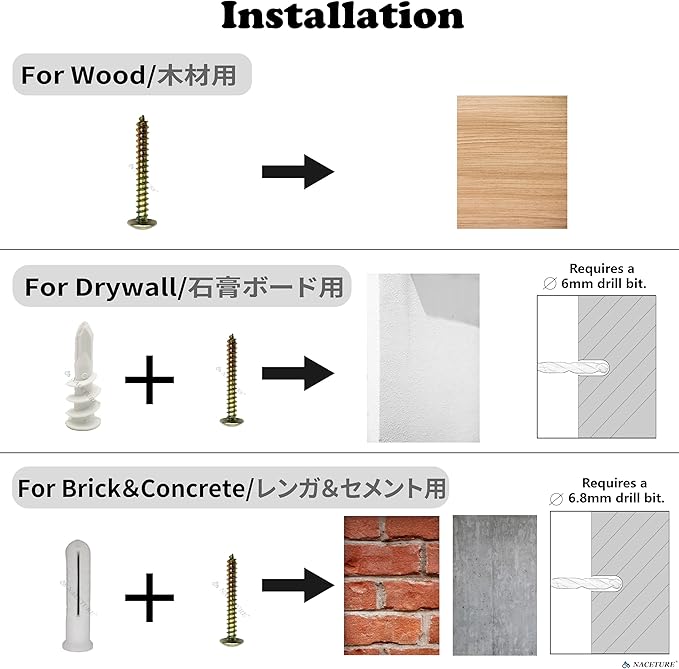 NACETURE Ceiling Hooks for Hanging Plants 4 Pack - Square Wall Mount Plant Hanger Indoor Hanging Hooks Metal Plant Bracket Iron Lanterns Hangers for Wind Chimes, Planters (5" White 4 Pack)-VerdiqueGarden