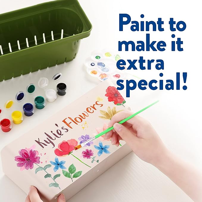 Home Grown Paint & Grow Flower Gardening Kit Set for Boys and Girls - Craft Activity Toy for Kids, Ages 5 6 7 8-12 Years Old - Unique Birthday Present - Plant Gift Toys-VerdiqueGarden