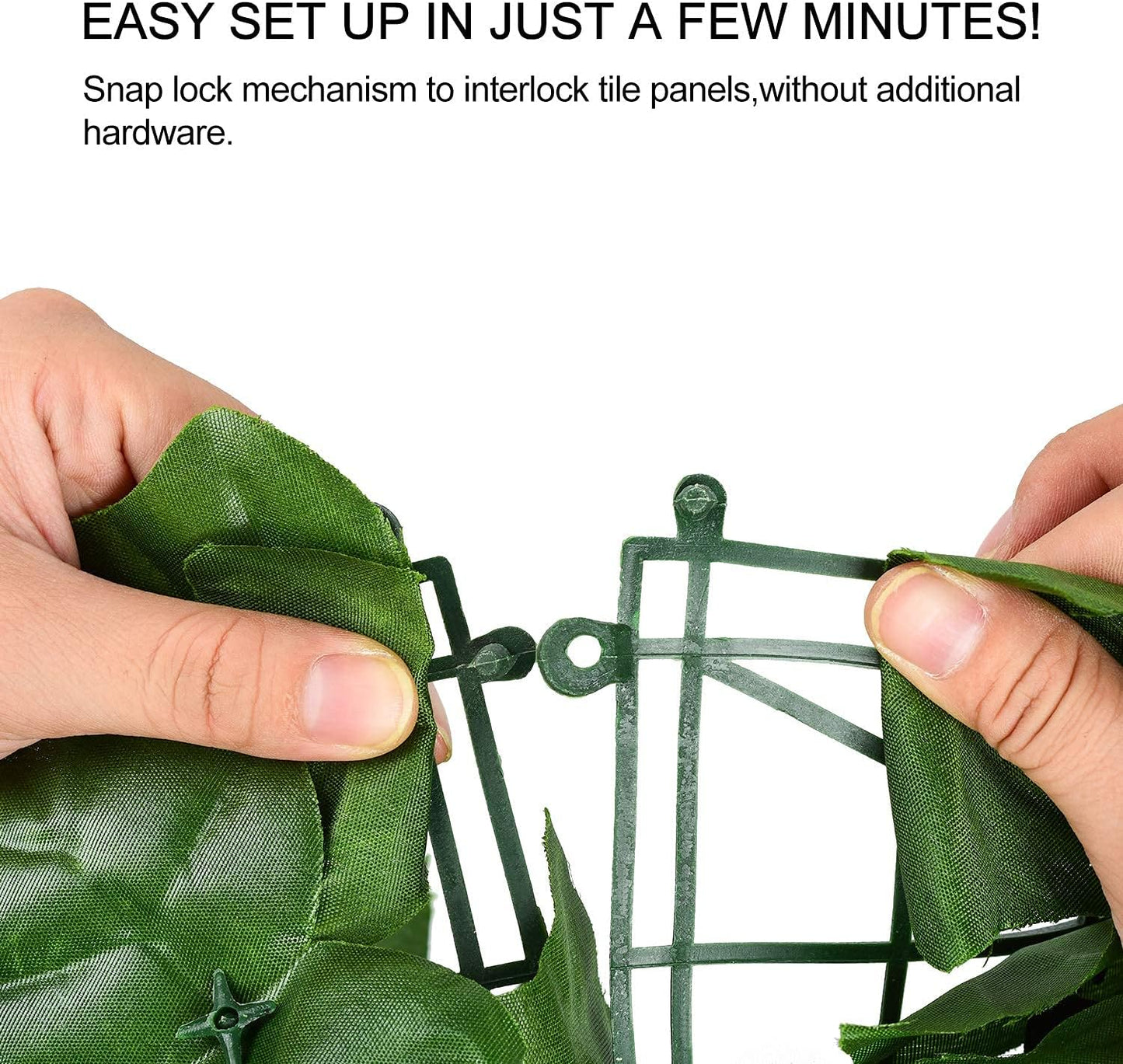 DearHouse Artificial Ivy Privacy Fence, 118x59in Artificial Hedges Fence and Faux Ivy Vine Leaf Decoration for Outdoor Garden Decor-VerdiqueGarden