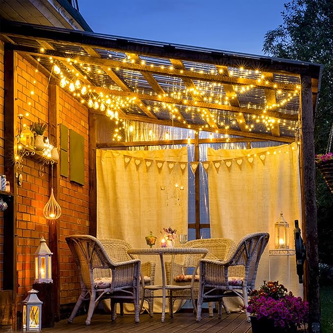 weillsnow 164Ft 500 LED Christmas Lights, Waterproof 8 Twinkle with Memory Functions Christmas Tree Lights for Indoor Outdoor Christmas Tree Garden Decoration (Warm White)-VerdiqueGarden