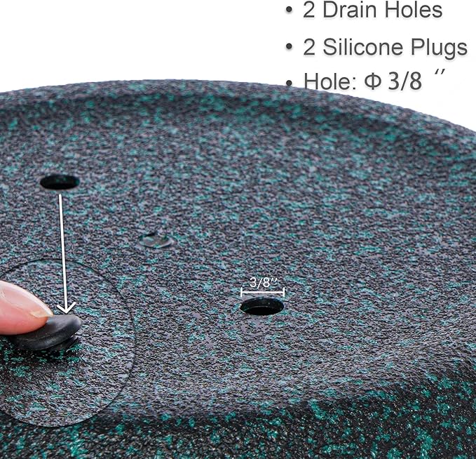 12 Inch 2 Pack Large Hanging Planters for Indoor Outdoor Plants, Plastic Hanging Basket Pots for House Plants Flowers, Black Speckles-VerdiqueGarden