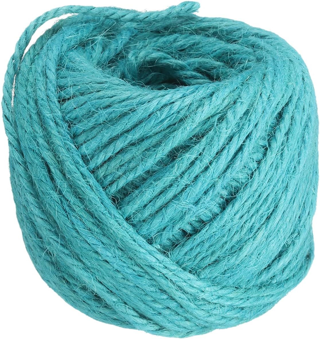 uxcell 164 Feet Natural Jute Twine String,3mm Thin Garden Twine Rope Colored Plant String Cord for DIY Art Crafts Gift Wrapping Decoration Packing Gardening Plant Hanger,Bright Blue-VerdiqueGarden