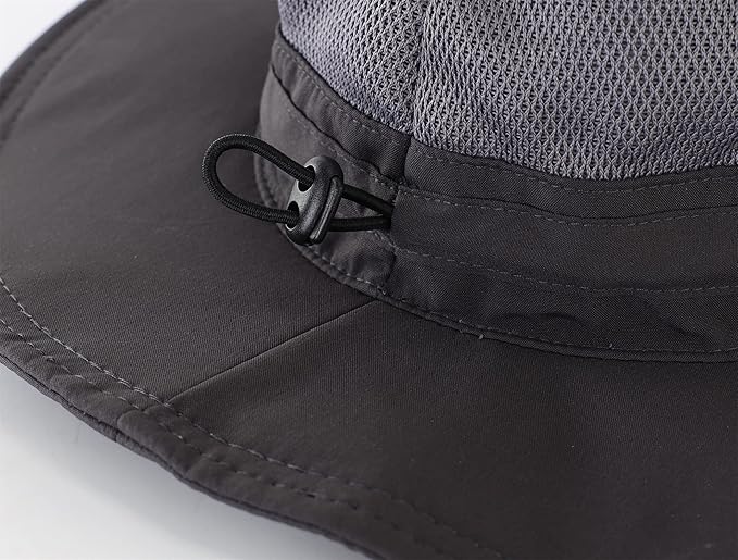 Connectyle Women's UPF 50+ Sun Hat UV Protection Wide Brim Bucket Hat Summer Beach Hats Fishing Hiking Outdoor Safari Hats-VerdiqueGarden