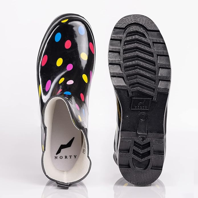 NORTY - Womens Ankle Rain Boots - Ladies Waterproof Winter Spring Garden Boot runs ½ size large-VerdiqueGarden