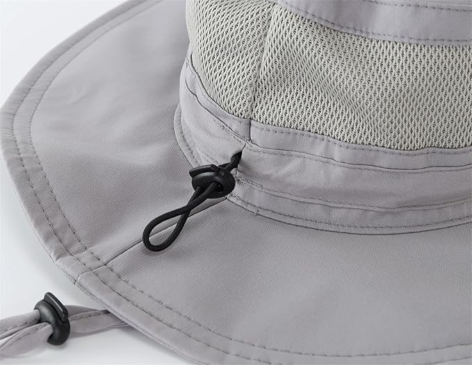 Connectyle Women's UPF 50+ Sun Hat UV Protection Wide Brim Bucket Hat Summer Beach Hats Fishing Hiking Outdoor Safari Hats-VerdiqueGarden