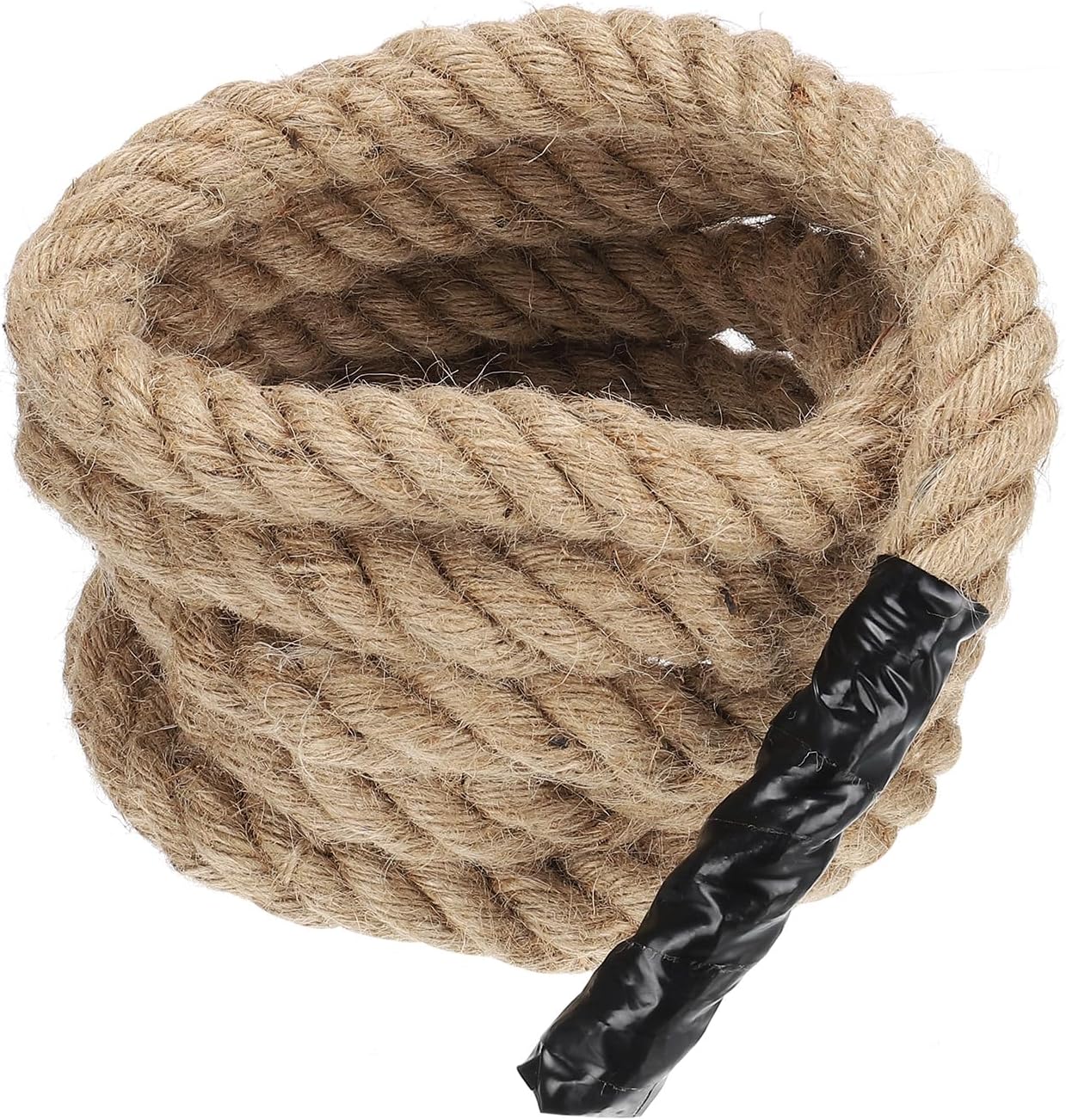 PATIKIL 1" x 11 ft Twisted Manila Rope Jute Ropes Natural Thick Jute Twine Burlap for Docks Railings Bundling Craft Tug of War Decorating-VerdiqueGarden