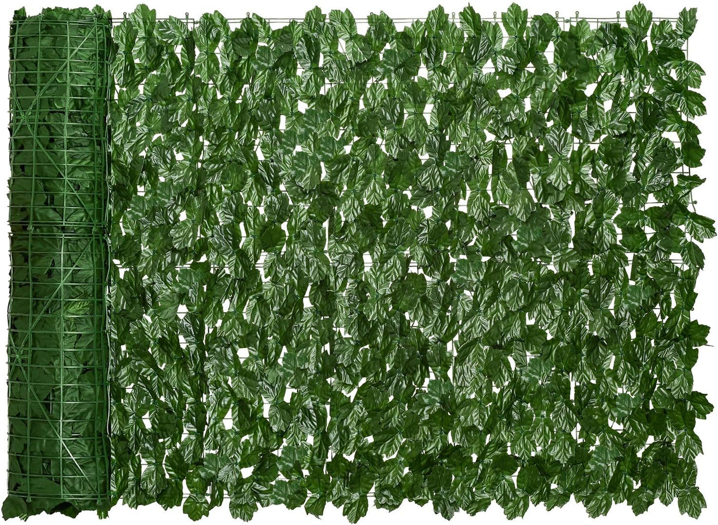 DearHouse Artificial Ivy Privacy Fence, 196.85x39.37inch Artificial Hedges Fence and Faux Maple Leaf Decoration for Outdoor Garden Decor-VerdiqueGarden