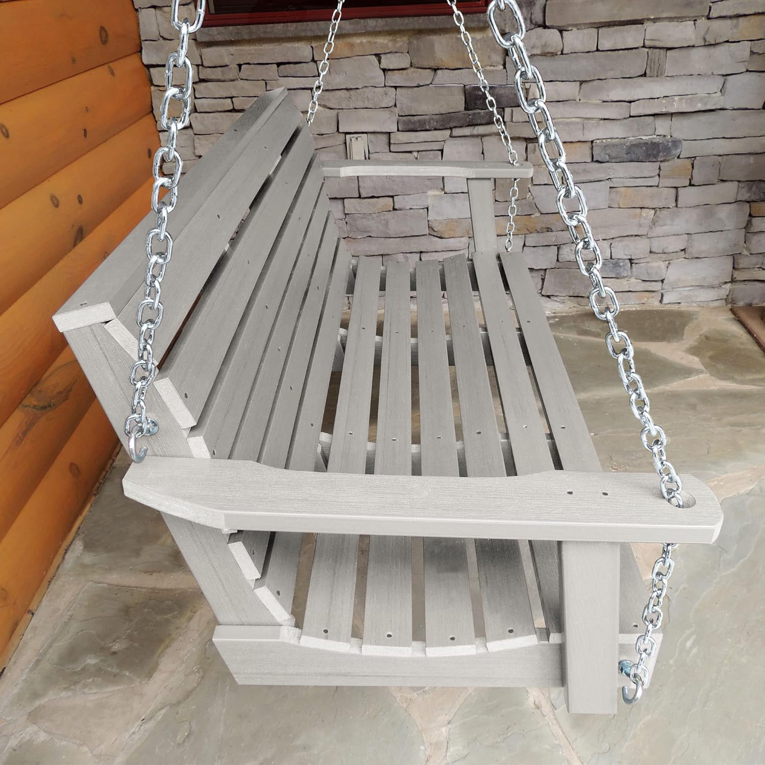 Highwood Weatherly Porch Swing 5 Feet, Harbor Gray-VerdiqueGarden