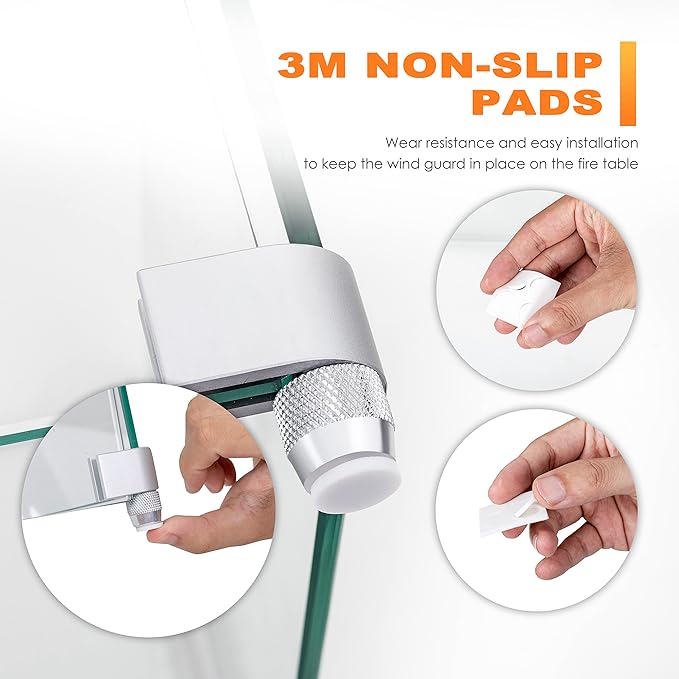 Nuu Garden Outdoor 43 Inch 50,000 BTU Propane Fire Pit Table, CSA Certified Patio Propane Fire Pit with Wind Guard, Lid, Oxford Cover, 7 lbs Glass Stone, Dark Brown-VerdiqueGarden