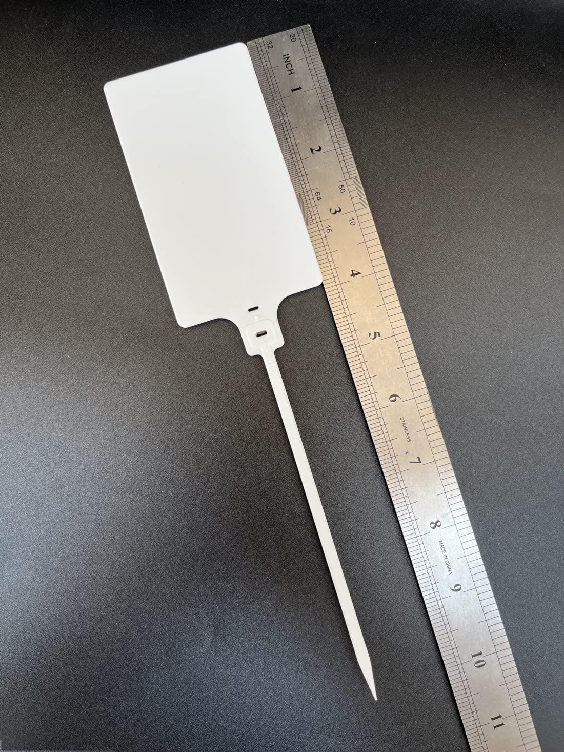 Blank Waterproof Plastic Tags for Labeling Marker Ties Large Tag Fastener Zip Tie Label Security Seal Tags 2.28"×3.94" 200pcs,White-VerdiqueGarden