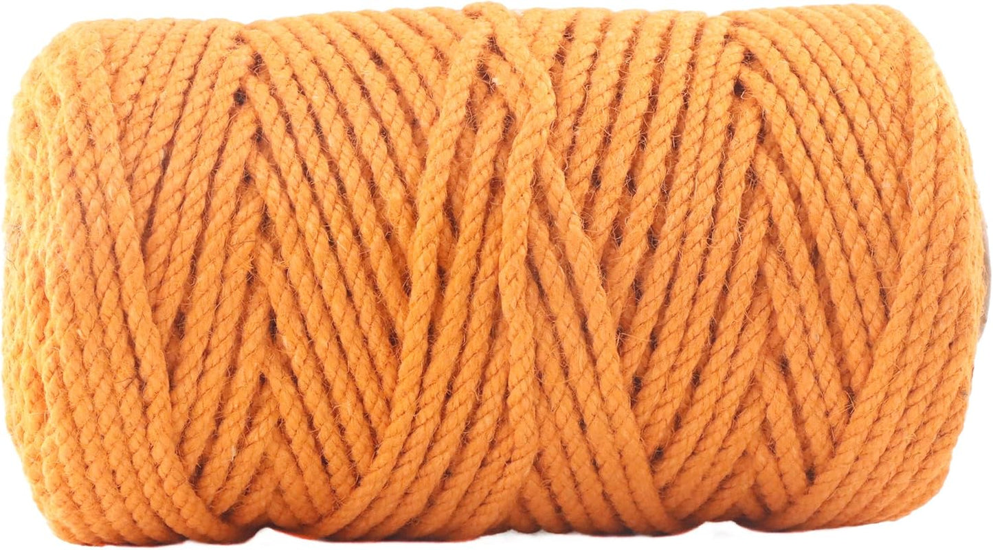 4mm x 200 Feet Orange Jute Rope, Twine for Gardening Tomato Climbing Plant Tie Floristry Crafts Gift Wrapping Packing Decor-VerdiqueGarden