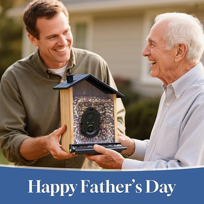 Smart Squirrels-Proof Bird Feeder with Camera Solar Powered, AI Identify Bird Species, Instant Notification Camera, CCPA Data Security, 3.2L Ultra Large Capacity Gift-VerdiqueGarden