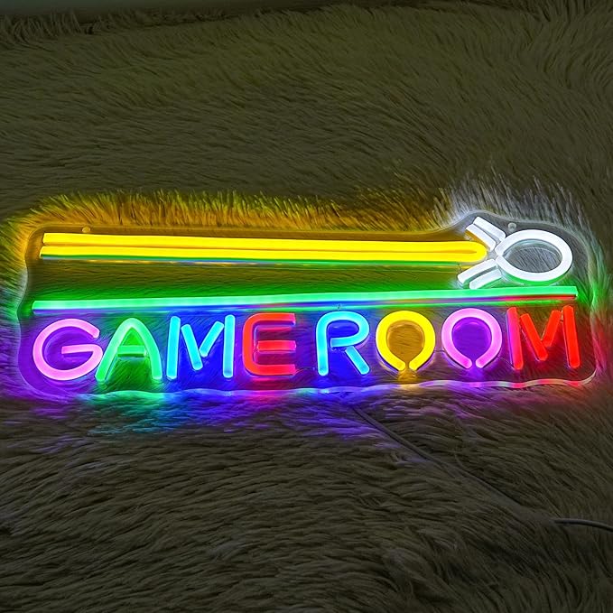 Game Room Neon Sign Billiard Neon Light Colorful Letter Led Neon Sign for Golf Decor Game LED Neon Light for Billiard Club Man Cave Bedroom Bar Decor-VerdiqueGarden