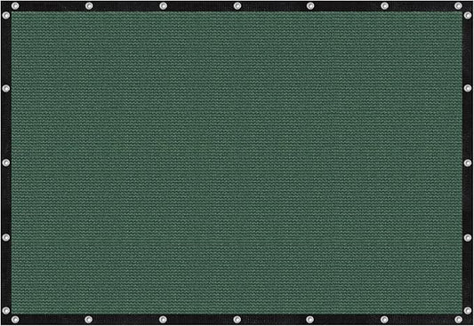 VICLLAX Shade Fabric Sun Shade Cloth with Every 2 FT Grommets for Patio Garden Pergola Cover Canopy 5x12 FT, Dark Green-VerdiqueGarden