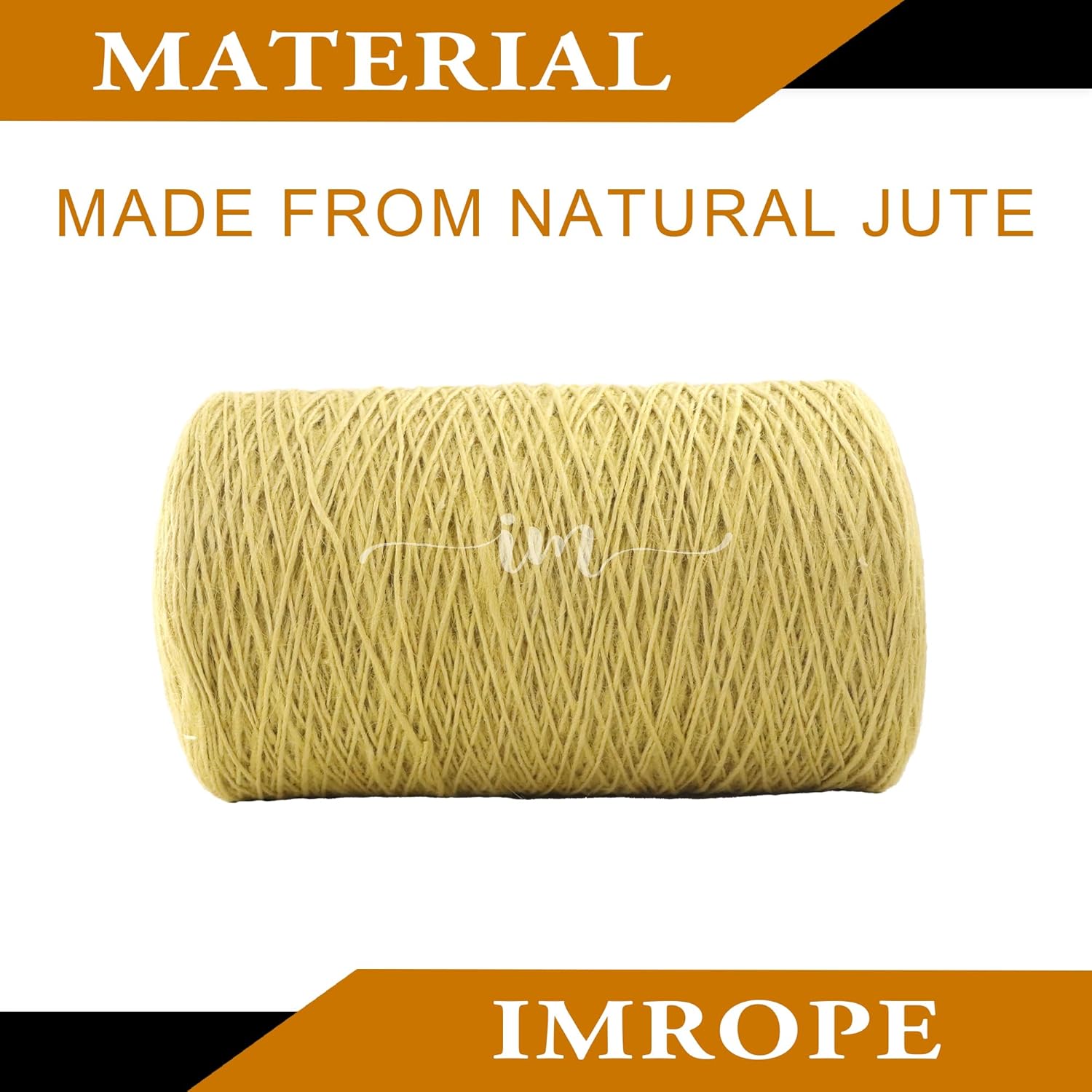 1mm x 1000 Feet Yellow Jute Rope, Twine for Gardening Tomato Climbing Plant Tie Floristry Crafts Gift Wrapping Packing Decor-VerdiqueGarden
