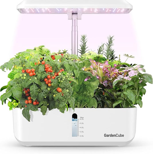 Hydroponics Growing System Garden: 12 Pods Indoor Herb Garden with Grow Light Plants Germination Kit Quiet Automatic Hydroponic Height Adjustable - Gardening Gifts for Women-VerdiqueGarden