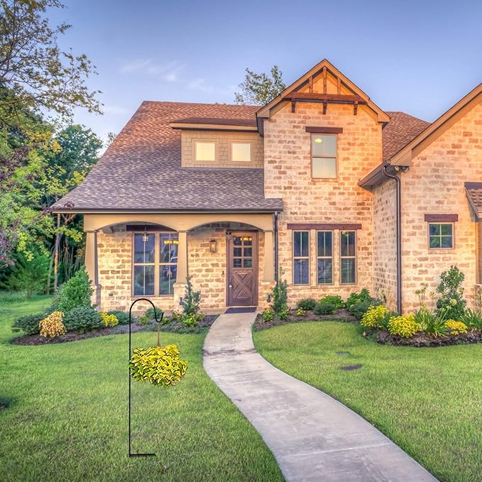 Ashman Shepherds Hook 10 Pack Black, 35 Inches Tall, Made of Premium Metal for Hanging Solar Light, Bird Feeders, Mason Jars, Garden Stake and Wedding Décor.-VerdiqueGarden