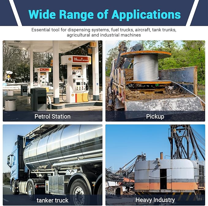 Fuel Hose Reel, 3/4" x 50FT Retractable Diesel Hose Reel, 300 PSI Industrial Heavy Duty Auto Swivel Rewind Hose Holder Reels, for Vehicle Tank Truck Trailer Ship-VerdiqueGarden