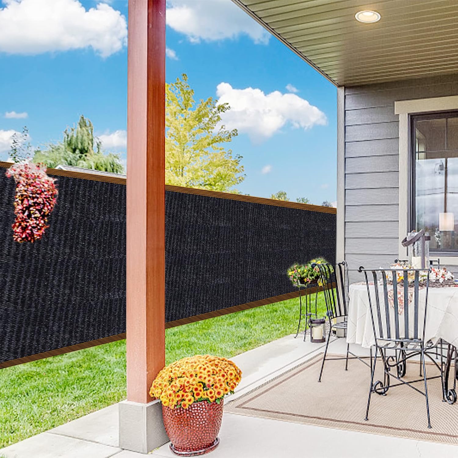 QLOFEI Shade Cloth - for Plants Greenhouse, 70% Sunblock Shade Sails -for Outdoor Garden Pergola Patio Lawn Sun Shade Cloths for Kennel Chicken Coop Easier to Hang Plant Shade Net Cover-VerdiqueGarden