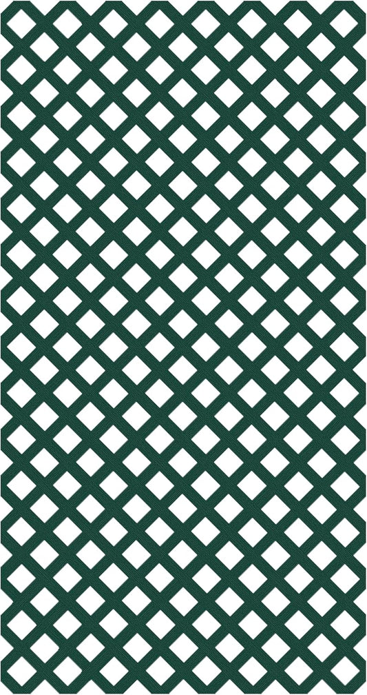 4 ft. x 8 ft. Woodland Green Garden Vinyl Lattice-VerdiqueGarden