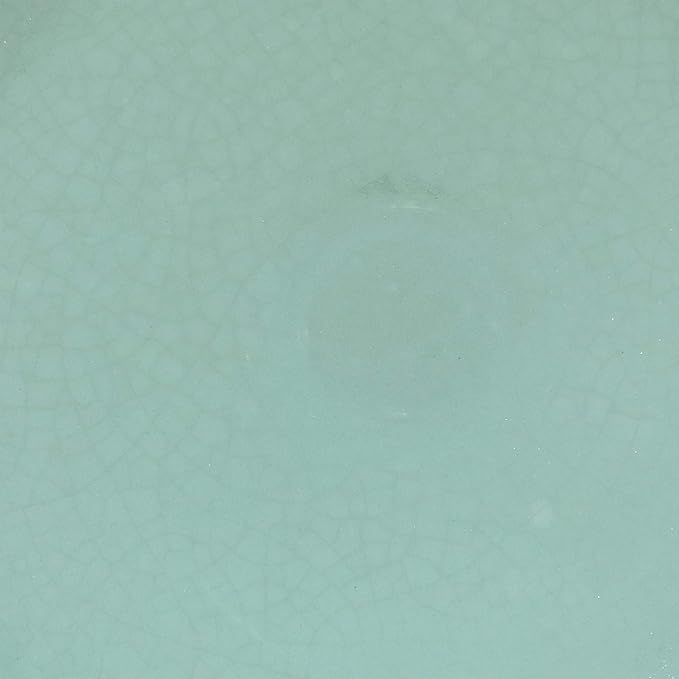 Sunnydaze 21" H Ceramic Bird Bath for Outside - Hand-Painted Outdoor Bird Bath Bowl, UV/Frost-Resistant Finish - Seafoam - Cut Out Pedestal-VerdiqueGarden