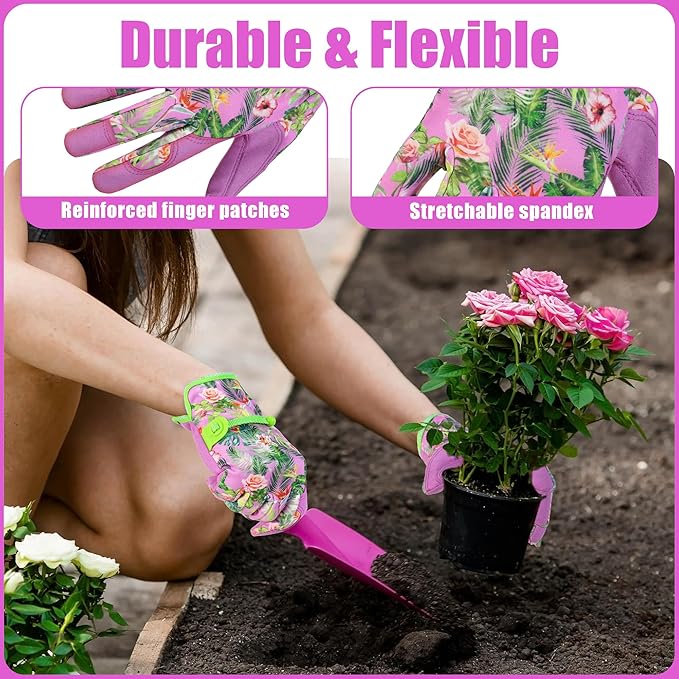 HANDLANDY Women Safety Work Gloves Utility Touch Screen Working Grip Glove for Yardwork Gardening Breathable Mechanic Gloves-VerdiqueGarden