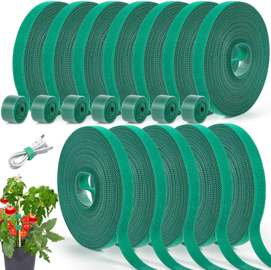 12 Rolls Plant Tape, Twist Ties for Plants 1/2" 394ft Garden Plant Ties, Green Tape, Soft and Tomato Plant Ties, Plant Twist Tie for Plant Gardening, Home, Office-VerdiqueGarden