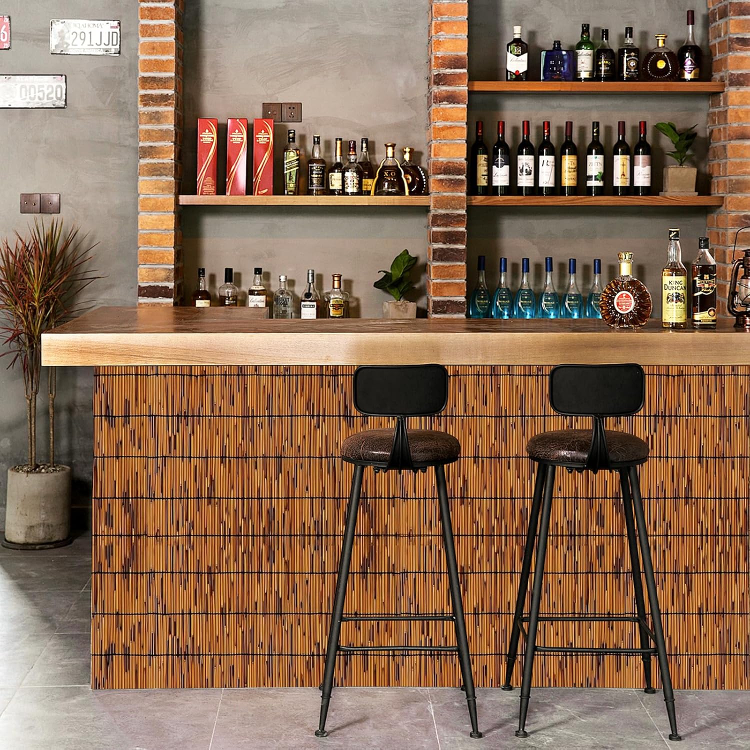 Bamboo Reed Fencing, Light Russet Bamboo Fence Rolls 4 Feet High, Decorative Reed Screen Privacy Curtains for Patio Balcony Garden Backyard Outdoor, 4 x 10 FT-VerdiqueGarden