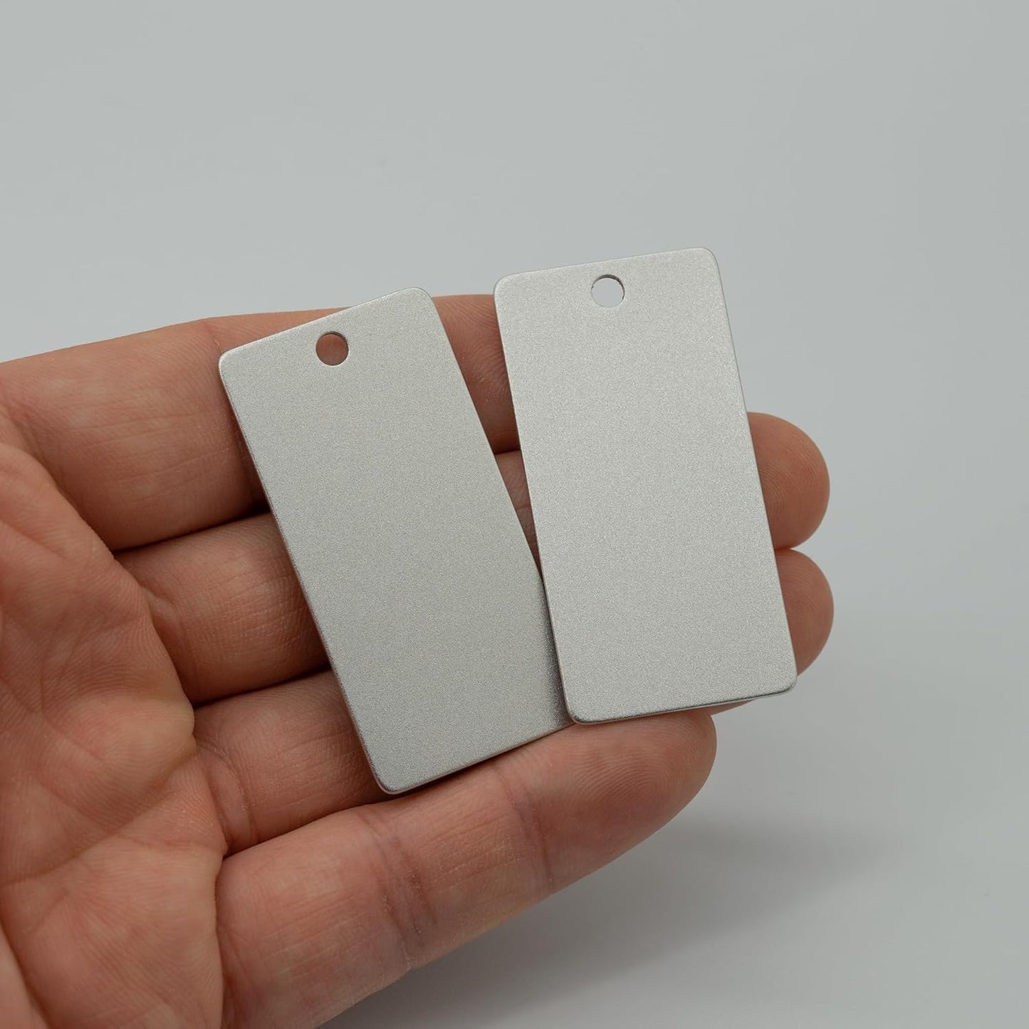 StayMax Anodized Aluminum Engraving Blanks 1x2 Inch 50 Pack (Silver)-VerdiqueGarden