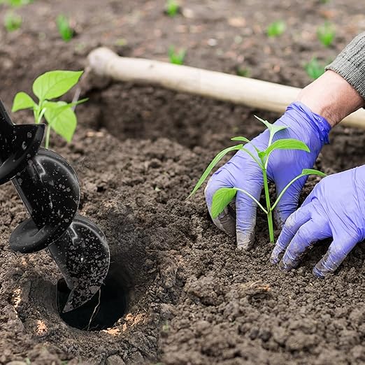 TCBWFY Auger Drill Bit for Planting 3.5"x16",Extended Length Garden Auger Spiral Drill Bit for Planting Bulbs Flowers,Planting Auger for Drill Post Hole Digger for 3/8”Hex-VerdiqueGarden