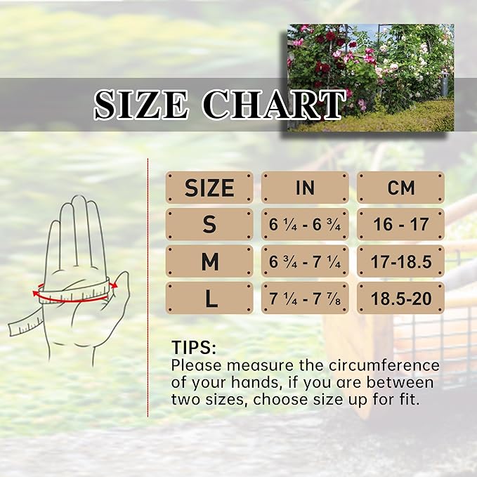 HLDD HANDLANDY Work Gloves for Women and Ladies, Leather Gardening Gloves Flexible Mechanic Working Gloves-VerdiqueGarden