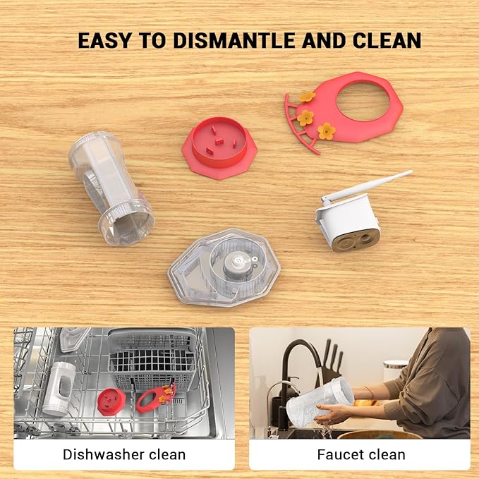 Hummingbird Feeder with Camera, AI Smart Identification Cloud Storage Function, Featuring Ant Moat Protection, Solar Power, Instant Notification, Automatic Bird Video Capture, and Motion Detection-VerdiqueGarden