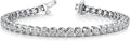 Houston Diamond District 3 to 30 Carat Classic LAB GROWN Diamond Tennis Bracelet 3 Prong Luxury Collection (D-E Color, VS1-VS2 Clarity)