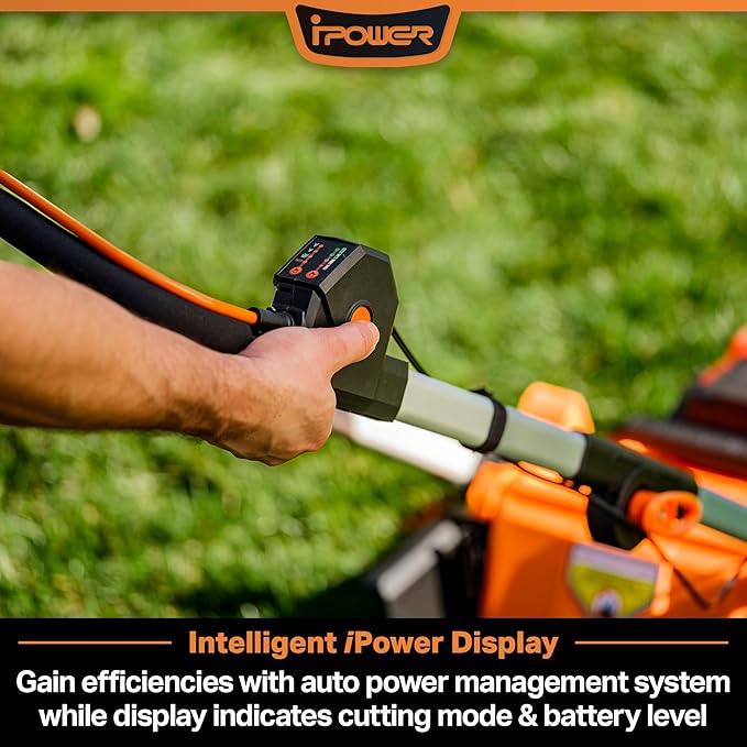 LawnMaster CLMF4819A 48V MAX* 19-inch Brushless Cordless Mower with 2X24V MAX* 4.0Ah Battery and a Dual Charger-VerdiqueGarden