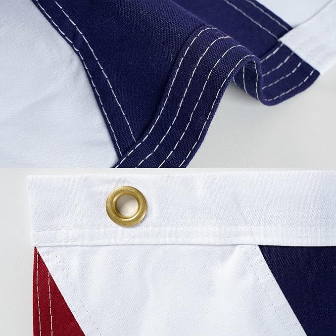 Homissor British Flag Cotton 3x5 Union Jack England Flags Embroidered Sewn Stripes United Kingdom UK Flag Heavy Duty Indoor-VerdiqueGarden