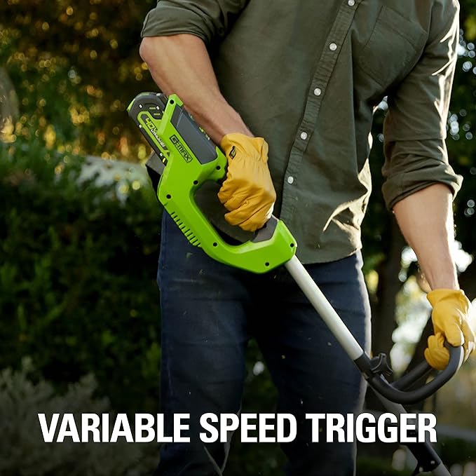 Greenworks 40V 12-Inch Cordless String Trimmer, Battery and Charger Not Included, BST4000-VerdiqueGarden