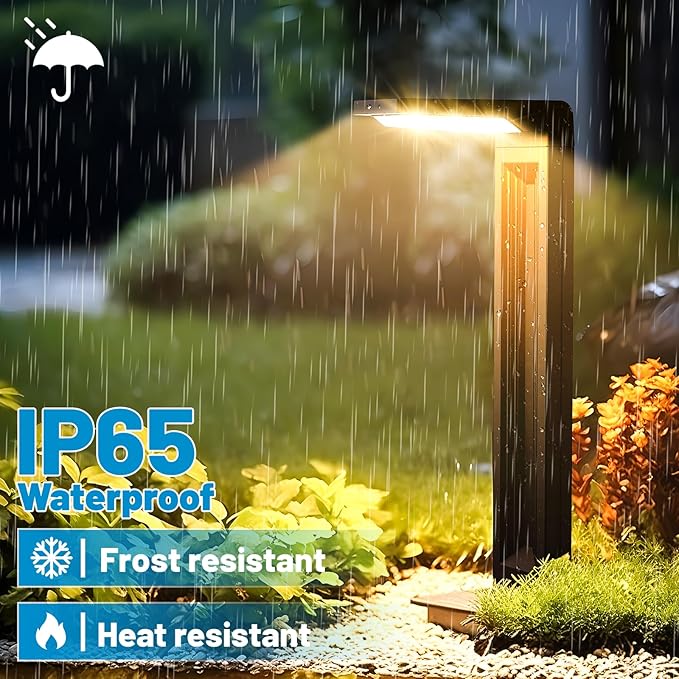 Sunvivo Solar Path Lights,2 Modes(Cold White or Warm White),Bright Solar Path Light Outdoor Waterproof,Perfect Elegant Guide Light or Deco for Yard,Garden,Lawn,Sideway,Driveway,Outdoor Event(8Pack)-VerdiqueGarden