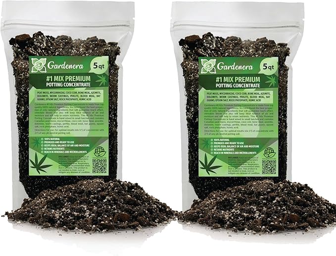 Organic Autoflower Plants Potting Soil Mix - Perfect Balance of Nutrients, Drainage, and Aeration for Thriving Autoflower Plants- 10 Quart-VerdiqueGarden
