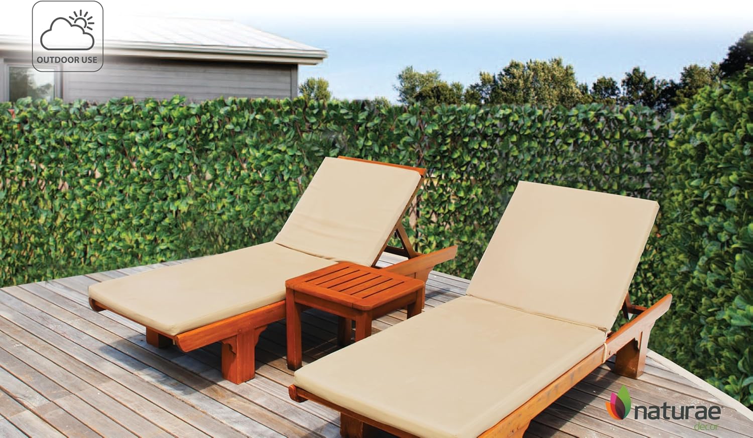 Expandable Willow Trellis - Outdoor Privacy Screen - Sturdy and Flexible - Realistic Look - 40 in x 80 in - Laurel Leaves-VerdiqueGarden