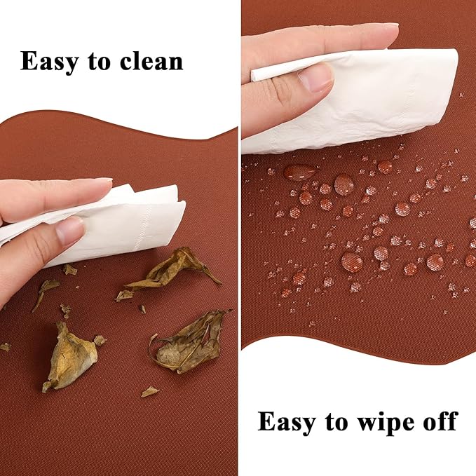 Outdoor Chair Cushions Set of 2, Waterproof Foam Patio Seat Cushions with Ties for Garden Sofa & Dining Furniture, 3-Year Color Fastness, 16x17x2 Inch, Spcie-VerdiqueGarden