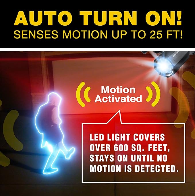 Bell+Howell Bionic Spotlight Motion Solar Spot Lights Outdoor Waterproof, Solar Landscape Lights, Outdoor Solar Yard Lights Weather Resistant, Super Bright LED Lights, for Garden, Lawn As Seen On TV-VerdiqueGarden