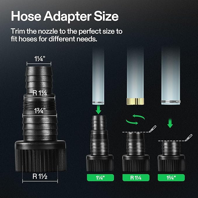 VIVOSUN 2700 GPH Submersible Water Pump, 120W Pond Pump, Ultra Quiet Aquarium Pump with 15FT. Lift Height for Pond Waterfall, Fish Tank, Statuary, or Hydroponics-VerdiqueGarden