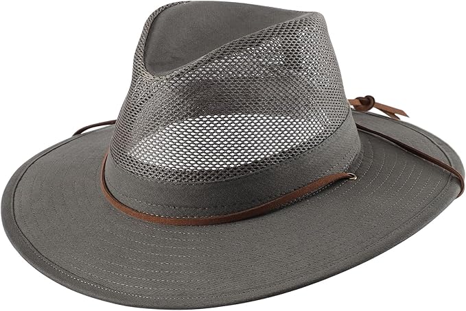 Home Prefer Cotton Summer Fedora Hat Wide Brim Sun Hats for Men Women UPF 50+ Sun Protection Cap for Fishing Hiking-VerdiqueGarden