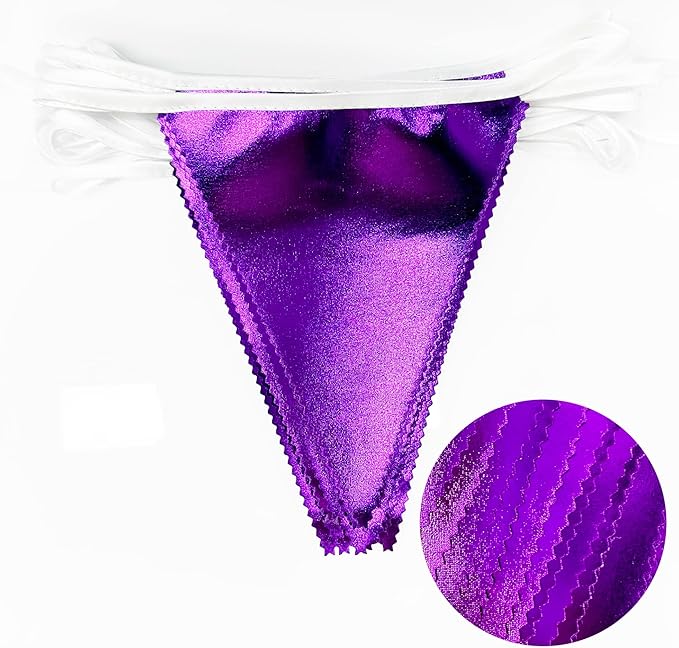 Purple Party Decorations Triangle Pennant Banner Flag Dark Purple Metallic Fabric Bunting Garland for Graduation Wedding Bridal Shower Birthday Anniversary Holiday Halloween Disco Party Supplies-VerdiqueGarden